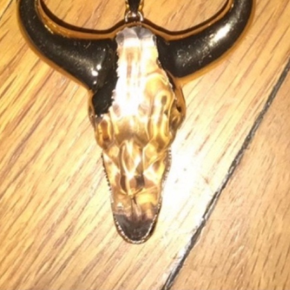 “Crystal Bull” Horned Gothic Skull Cow Heifer Longhorn Western Country Bracelet - Picture 4 of 9